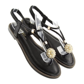 Sandalias mujer negras chanclas 7537 negro 2