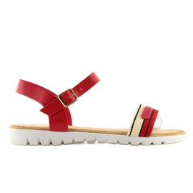 Sandalias mujer rojas S25 rojo 1