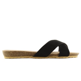Babuchas mujer en ante negro SR-2812 2