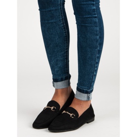 Comer Mocasines negros de mujer 5