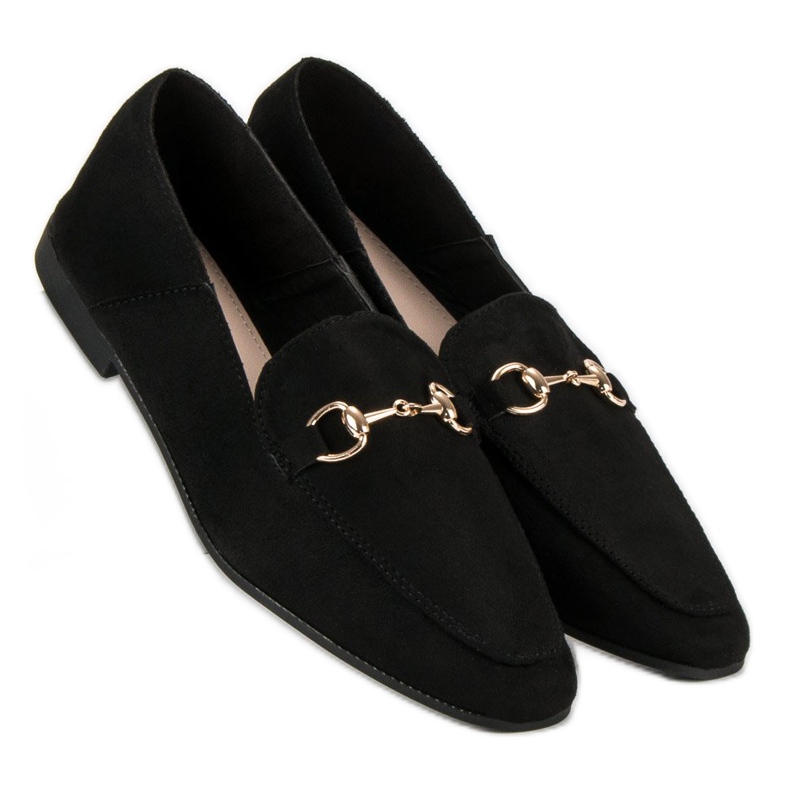 Comer Mocasines negros de mujer 1