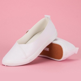 Zapatillas sin cordones blanco 1