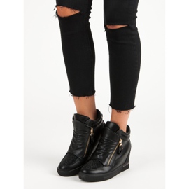 Zapatillas de deporte con estilo, zapatillas de deporte negro 2