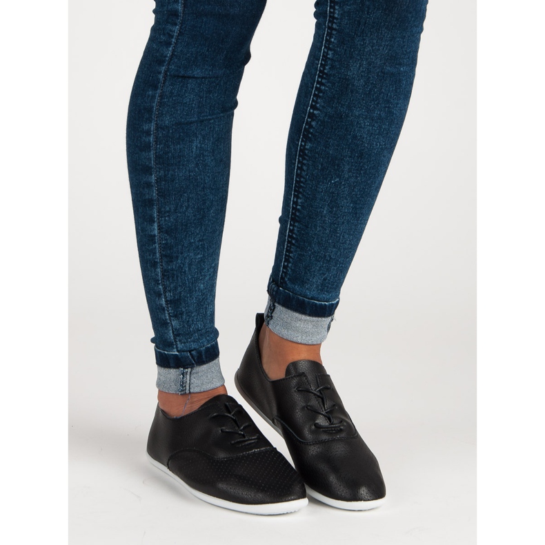 Zapatillas negras con cordones negro 1 Zapatillas negras con cordones negro 1