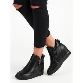 Zapatillas en la cremallera negro 1 Zapatillas en la cremallera negro 1