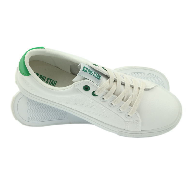 Deportivas blancas BIG STAR 274209 blanco verde 1