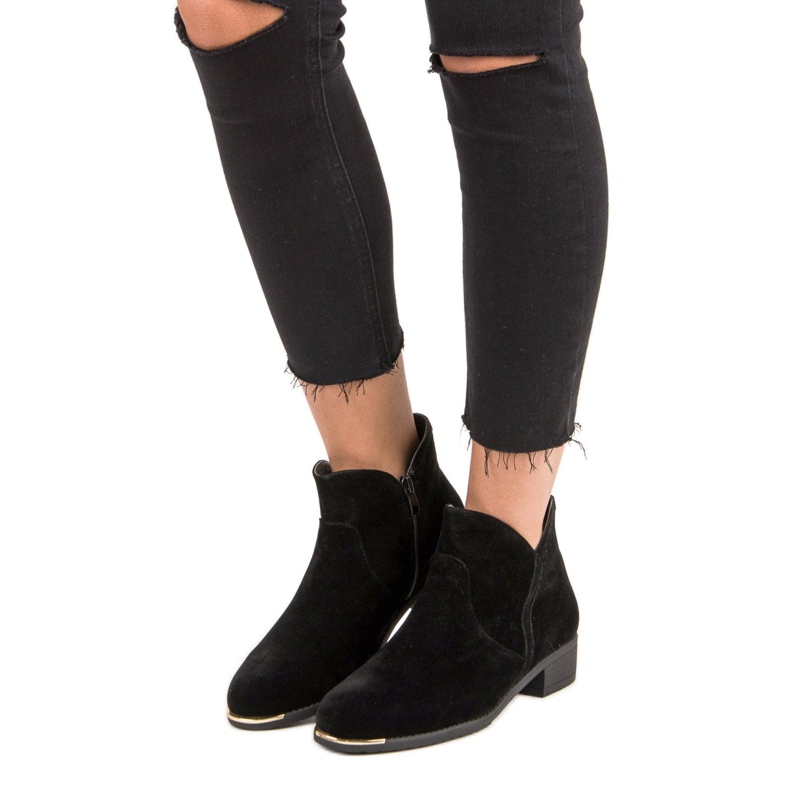 Botas camperas mujer negro 1
