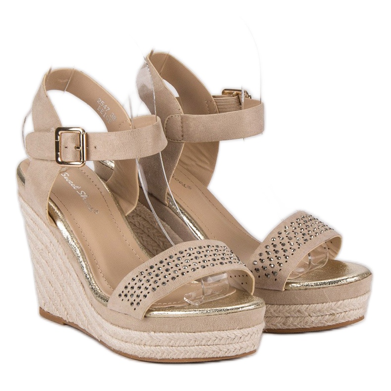 Sweet Shoes Alpargatas cuña beige 2