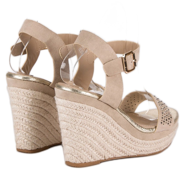 Sweet Shoes Alpargatas cuña beige 1