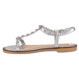 Girlhood Sandalias Con Strass gris 5