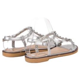 Girlhood Sandalias Con Strass gris 6