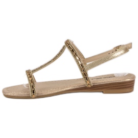 Bello Star Sandalias doradas de mujer dorado 2