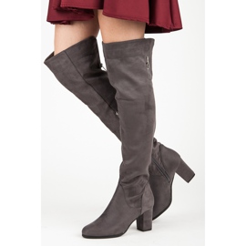Seastar Botas de ante en el poste gris 6