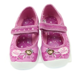 Befado zapatos infantiles bailarinas babuchas 114x306 blanco rosa 4