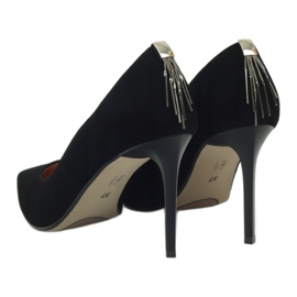 Espinto Bombas de cuero para mujeres en Szpilka 791 Black negro 5 Espinto Bombas de cuero para mujeres en Szpilka 791 Black negro 5