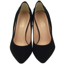 Espinto Bombas de cuero para mujeres en Szpilka 791 Black negro 4 Espinto Bombas de cuero para mujeres en Szpilka 791 Black negro 4