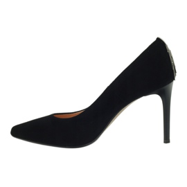 Espinto Bombas de cuero para mujeres en Szpilka 791 Black negro 2 Espinto Bombas de cuero para mujeres en Szpilka 791 Black negro 2