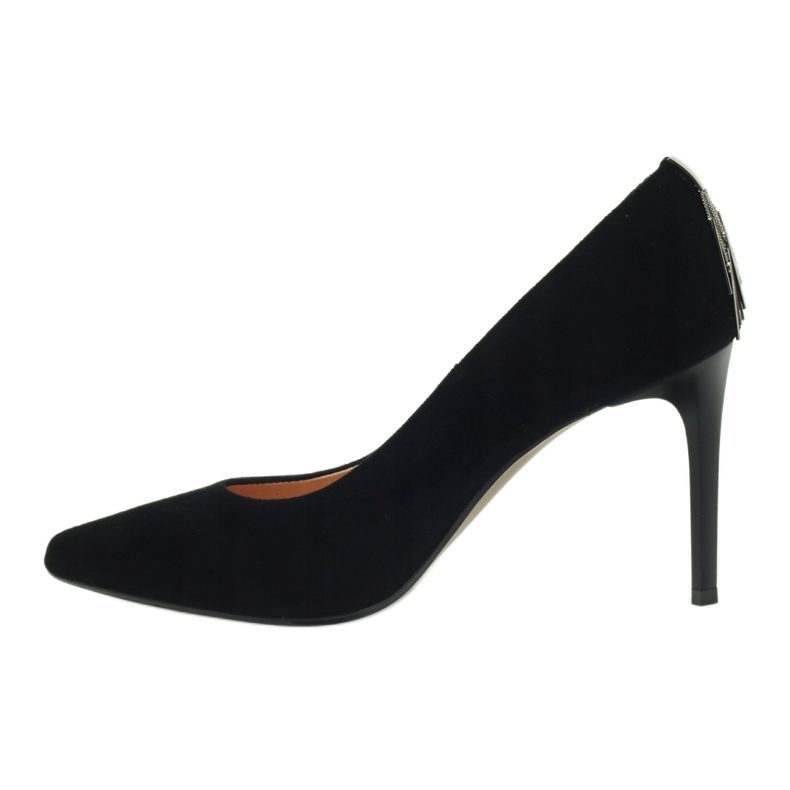 Espinto Bombas de cuero para mujeres en Szpilka 791 Black negro 2 Espinto Bombas de cuero para mujeres en Szpilka 791 Black negro 2