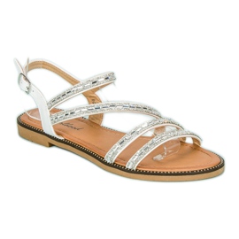 Girlhood Sandalias blancas con estilo blanco 4