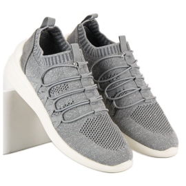 Kylie Calzado deportivo textil sin cordones gris 2