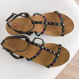 Sandalias de cuña KYLIE negro 5