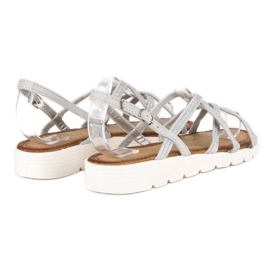 Comer Sandalias de mujer cómodas gris 5