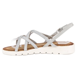 Comer Sandalias de mujer cómodas gris 4
