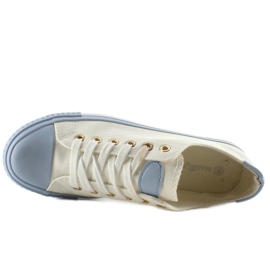 Deportivas sobre goma de color W-3051 Azul blanco 4