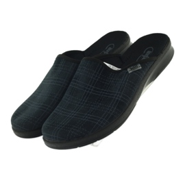 Pantuflas pantuflas a cuadros Befado 548m013 gris 4