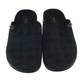 Pantuflas pantuflas a cuadros Befado 548m013 gris 3