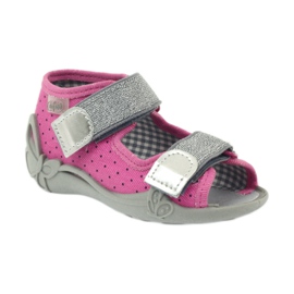 Befado 242p083 sandalias rosas con lunares negro gris rosado 1