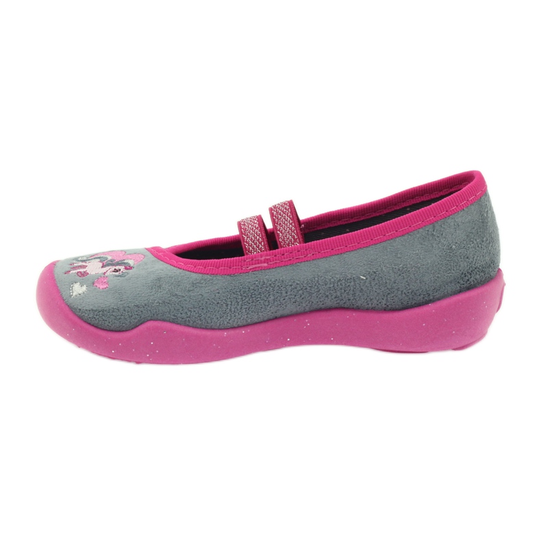 Befado zapatos infantiles bailarinas babuchas 116x238 gris rosado 2