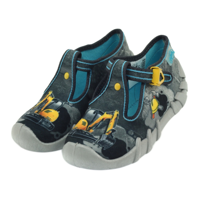 Zapatillas befado para niños 110p321 zapatillas negro azul gris amarillo 4