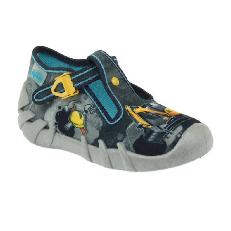 Zapatillas befado para niños 110p321 zapatillas negro azul gris amarillo 1