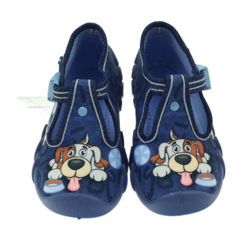 Befado 110p322 zapatillas con hebillas con un perro azul naranja azul marino 3