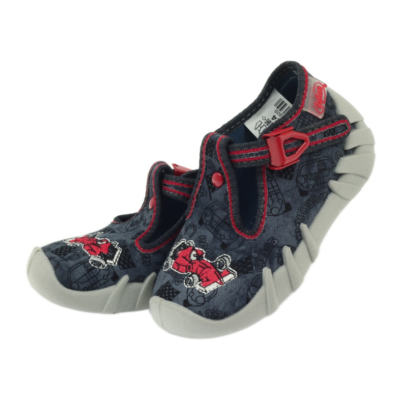 Zapatillas befado para niños 110p324 zapatillas negro gris rojo 4