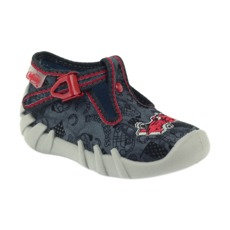 Zapatillas befado para niños 110p324 zapatillas negro gris rojo 1