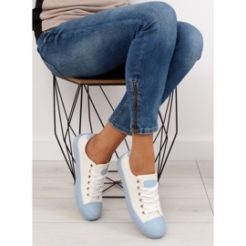 Deportivas sobre goma de color W-3051 Azul blanco 2