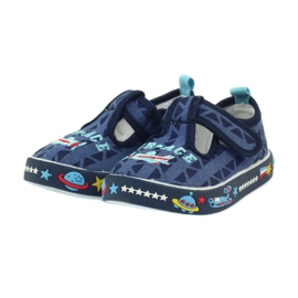 American Club Zapatillas deportivas americanas calzado infantil plantilla piel azul marino 3