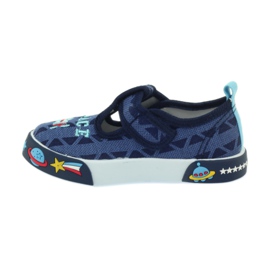 American Club Zapatillas deportivas americanas calzado infantil plantilla piel azul marino 2