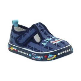 American Club Zapatillas deportivas americanas calzado infantil plantilla piel azul marino 1