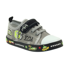 American Club Zapatillas deportivas americanas calzado infantil plantilla piel blanco negro gris 1