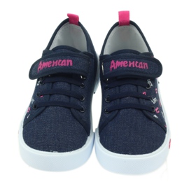 American Club Zapatillas americanas labios rosas rosado azul marino 4 American Club Zapatillas americanas labios rosas rosado azul marino 4