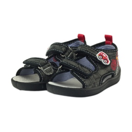 American Club Sandalias americanas zapatos infantiles plantilla piel negro gris rojo 3