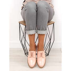 Mocasines con interior de piel 7153 Rosa rosado 1