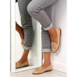 Mocasines con puntera recortada SK28P Beige 6