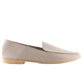 Mocasines suaves como piel de becerro 1182 gris 2