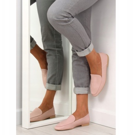 Mocasines suaves tipo piel de becerro 1182 Rosa rosado 1