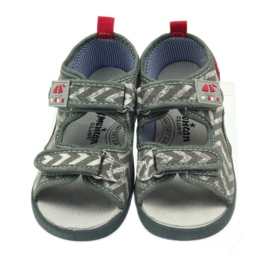 Sandalias niño American Club gris TEN36 rojo 4