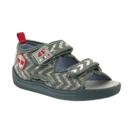 Sandalias niño American Club gris TEN36 rojo 1